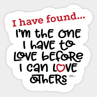 I Have Found-Love Sticker